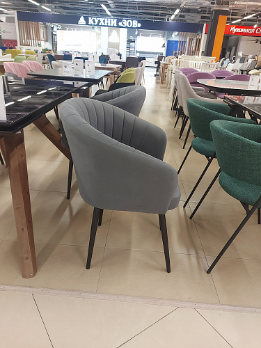 Стул на металлокаркасе Моншау крутящийся velutto 32 / черный из шоурума 1